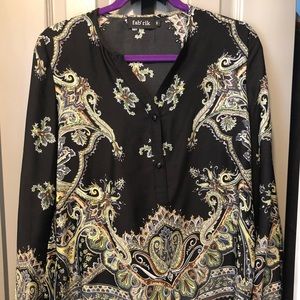 Black pattern blouse